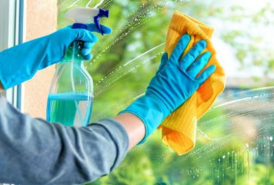 limpeza de vidro